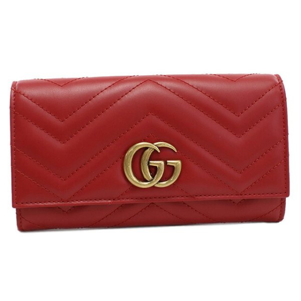 グッチ 長財布ニ折小銭入付き レディース ブランド GUCCI レザー 