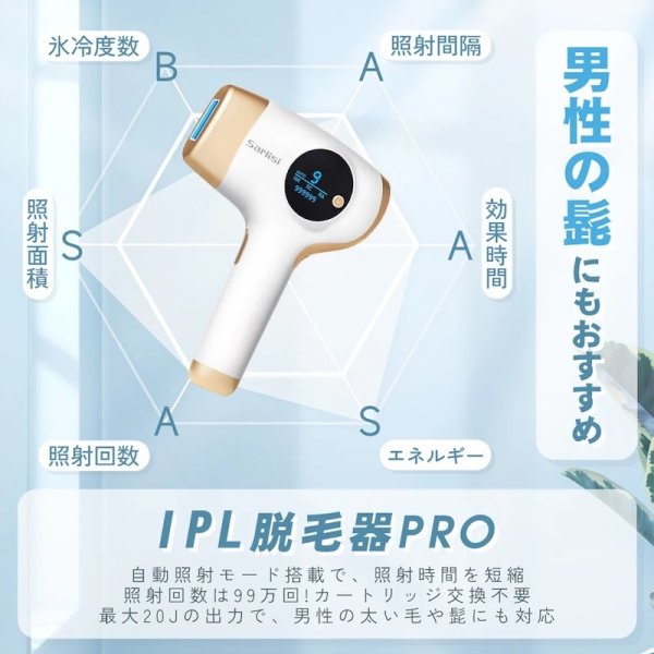 無料ラッピング＆送料無料】サーリシIPL脱毛器 家庭用脱毛器 永久脱毛