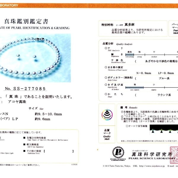 真珠 ネックレス パール オーロラ・真多麻 アコヤ真珠 イヤリング or 