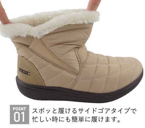 モズ moz スノーブーツ レディース 滑らない 防寒 撥水 ブーツ