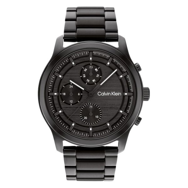 カルバンクライン 腕時計 メンズ 正規品 5年保証 44mm ブラック メタル