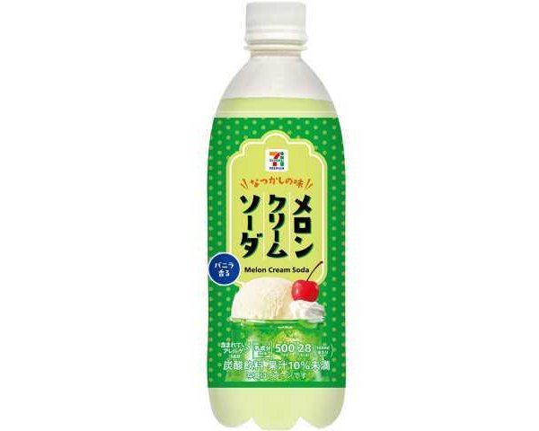 メロンクリームソーダ 500ml ×24本【1ケース】【ドリンク】【送料込み