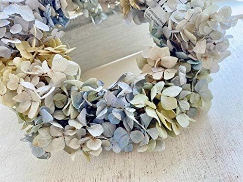 ふんわり紫陽花のドライフラワーリース 】 あじさい リース 壁掛け