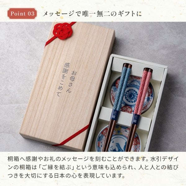 名入れ 若狭塗 夫婦箸 美濃焼 豆皿揃えセット 菊流水 市松宵金 桐
