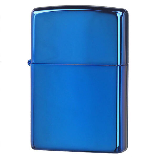 名入れ】【送料無料】 ZIPPO ジッポ ライター ブルーサファイア 青色
