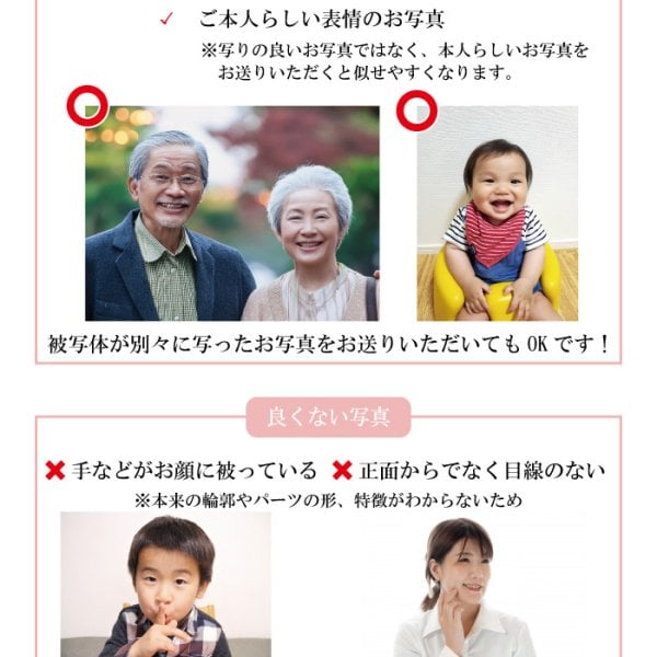 誕生日 似顔絵 プレゼント【キャラクタータッチ】 子供 七五三 卒業