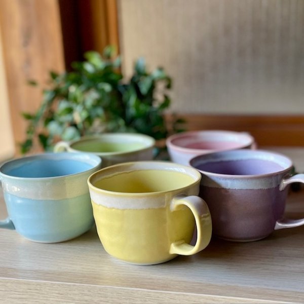 シャーベットシリーズ カフェオレボウル (06006) - 【麦山窯