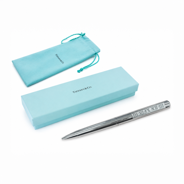 ティファニー　ボールペン　ケース付き 在庫僅少｜Tiffany & Co. ティファニー SS ATLAS NUMERIC ボールペン