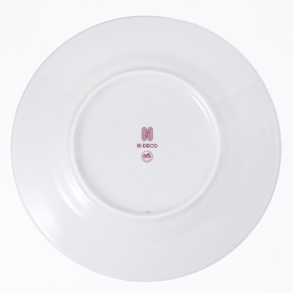 エルメス 食器 HERMES プレート ペア ペアお皿 Hデコ H DECO ROUGE H