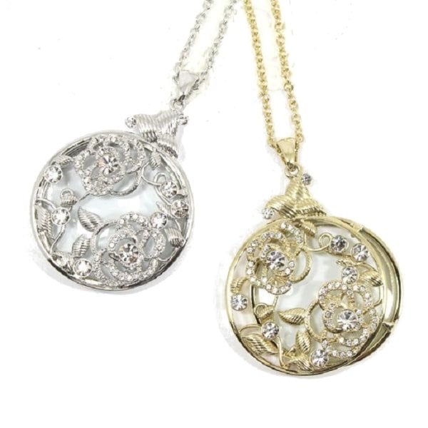お花 モチーフ】【スイング ルーペネックレス 】アクセサリー 