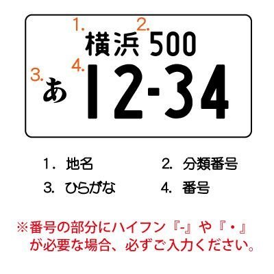 ナンバー プレート ストラップ / アクリル クリア 鏡面 ミラー 10種
