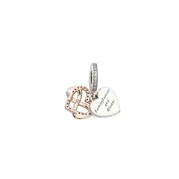 パンドラ PANDORA Moments Sparkling Infinity Heart Dangle Charm