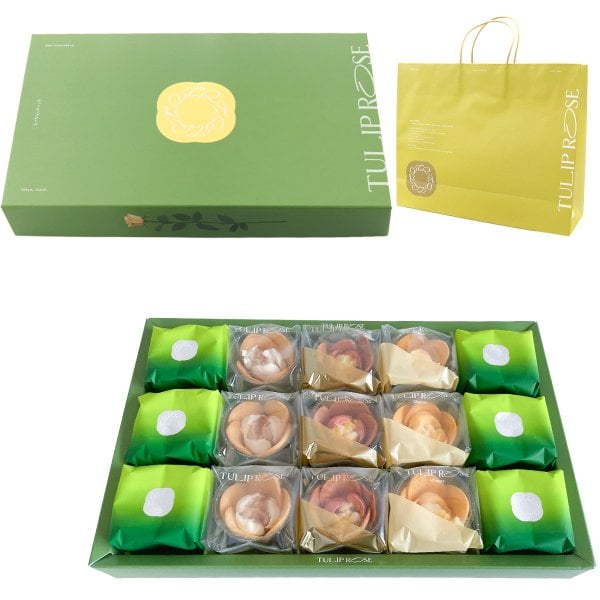 チューリップローズ15個入り【４箱セット】手提げ付き TULIP ROSE チューリップローズ 宇治抹茶CLASSIC ギフト 15個入り UA15
