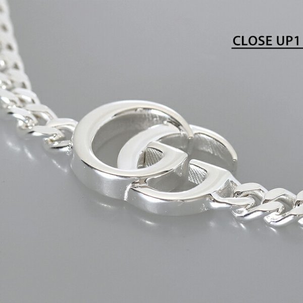 グッチ ブレスレット メンズ ブランド GUCCI ダブルG チェーン 814917