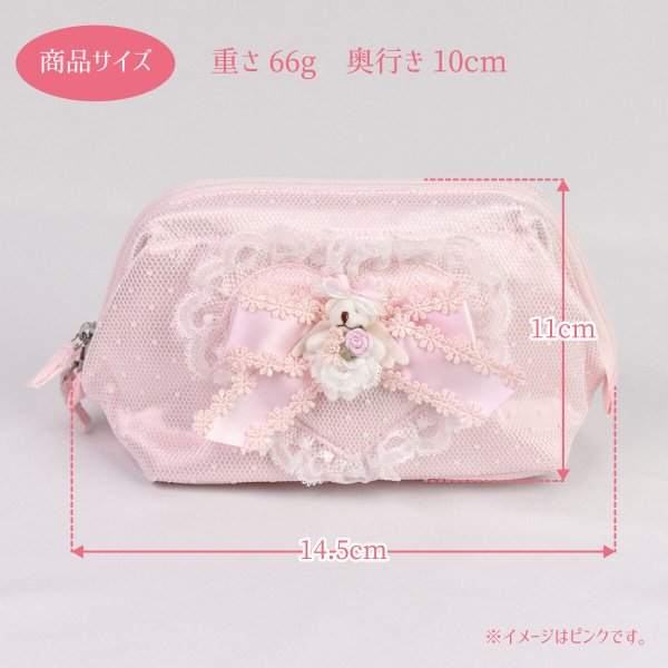 ポーチ かわいい くま 化粧ポーチ 小物入れ おしゃれ ギフト 天使くま ポーチ かわいい くま 化粧ポーチ 小物入れ おしゃれ ギフト 天使くま