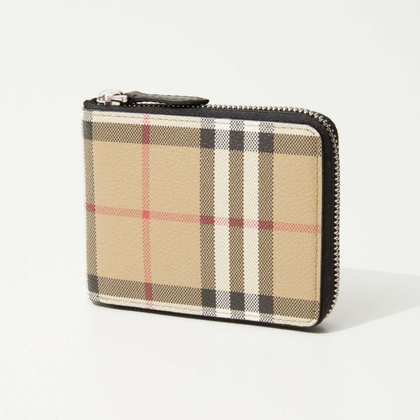 バーバリー BURBERRY 8084171 小銭入れ CHECK CLASSIC ZIP WALLET