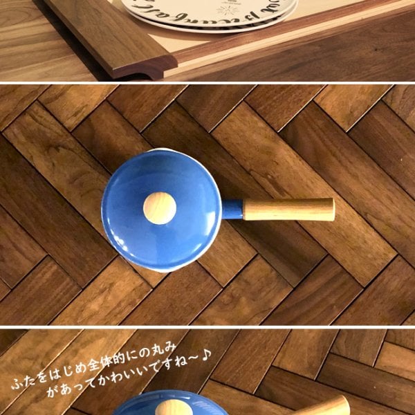 野田琺瑯 ソースパン 14cm 1.2L IH対応 蓋つき 片手鍋 小鍋 キッチン