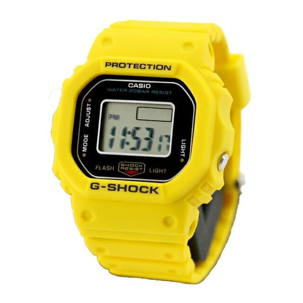 【電池新品】CASIO G-SHOCK DW-5600P イエロー gショック ジーショック 5600 G-SHOCK G-SHOCK nano 5600 SERIES
