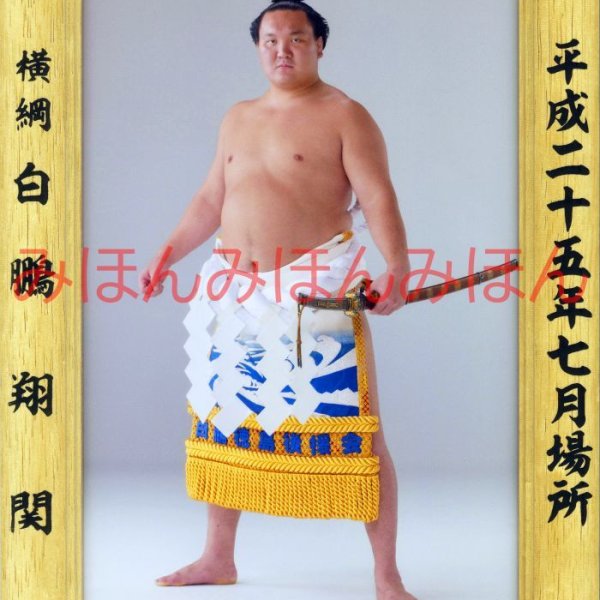 白鵬翔関 優勝ミニ額 大相撲ミニ額 大相撲優勝額 平成25年7月場所