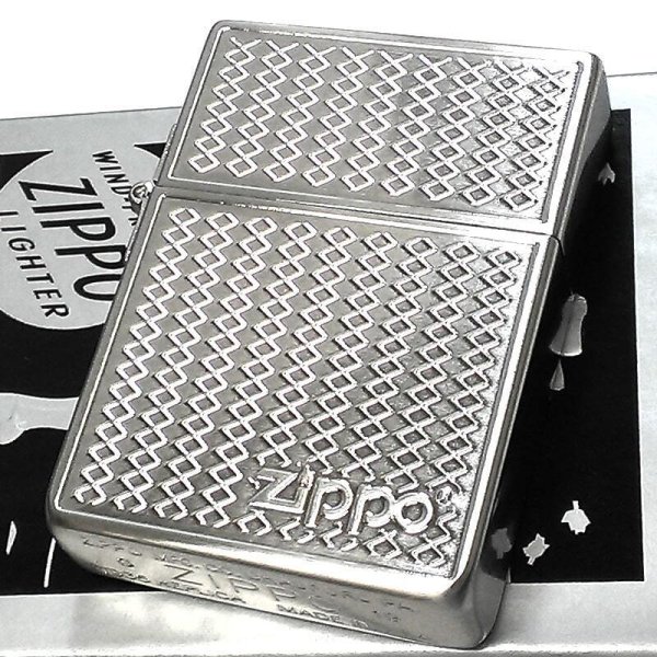 ZIPPO ライター 1935 復刻レプリカ グリルメッシュ ニッケルサテン