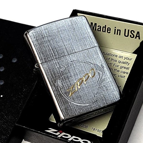 ZIPPO クラシック ブラッシュクローム ジッポ ライター 銀 おしゃれ 