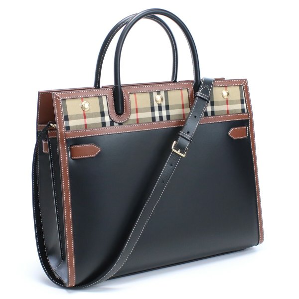 バーバリー トートバッグ レディース ブランド BURBERRY レザー