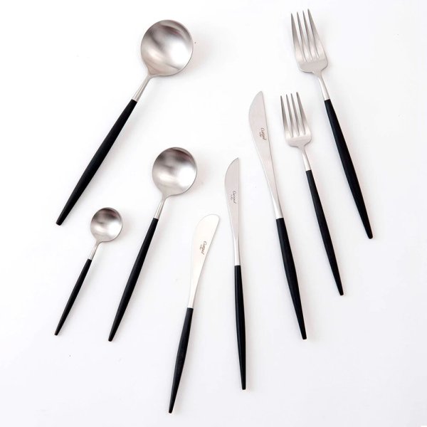 Cutipol GOA ホワイト シルバー カトラリー 4本セット 正規取扱店】クチポール GOA/ホワイトシルバー 4本セット[Cutipol