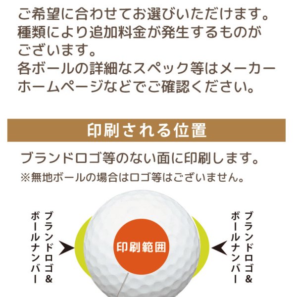 ボール印刷 ボールマーカー ゴルフボール 文字入れ 最短即日出荷