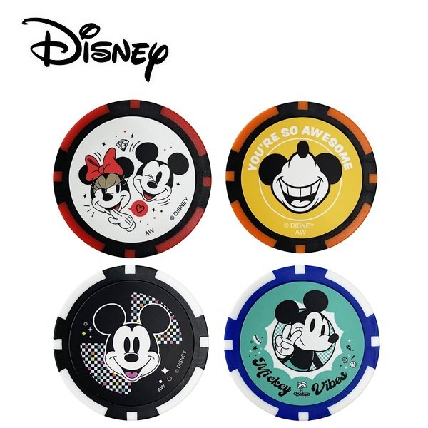 ディズニー ゴルフ ボールマーカー DISNEY PLAYER MARKER4.0×2 Disney