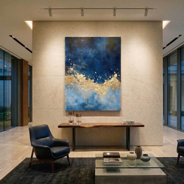 抽象油彩画風アートパネル 特大 オーダーサイズ 手描き油絵/受注生産】大型 アートパネル モダン 高級 絵画 60×80cm 70