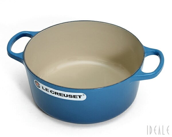 LE CREUSET ル・クルーゼ 両手鍋 24cm ブルー　ココット　ロンド ルクルーゼ(ル・クルーゼ) 両手鍋 ココットロンド 21177-24cm