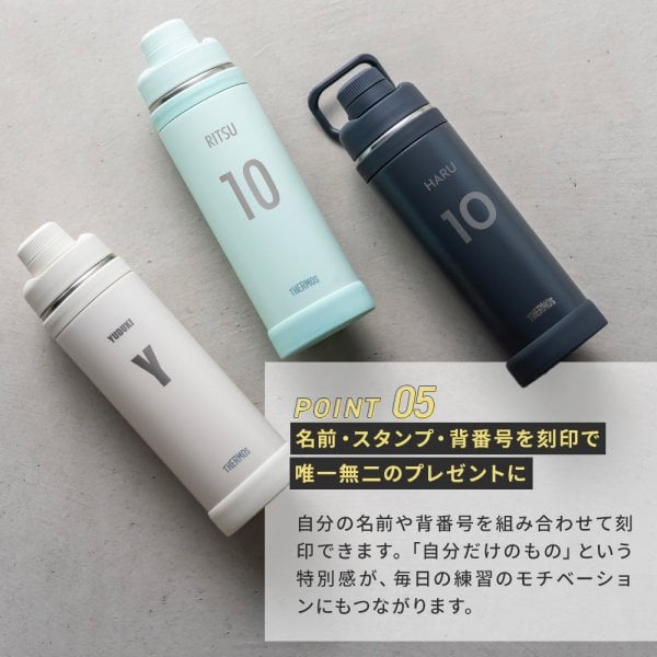 イニシャル】名入れ サーモス 真空断熱スポーツボトル 1000ml 水筒 FJU