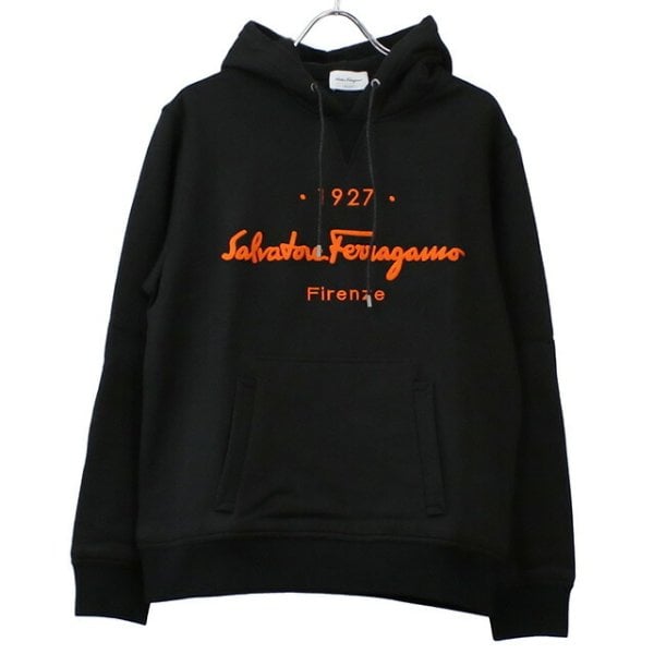 フェラガモ パーカー メンズ ブランド FERRAGAMO コットン100 
