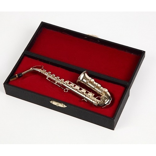 名入れ対応可】ミニチュア楽器 アルトサックス 1/6サイズ スタンド