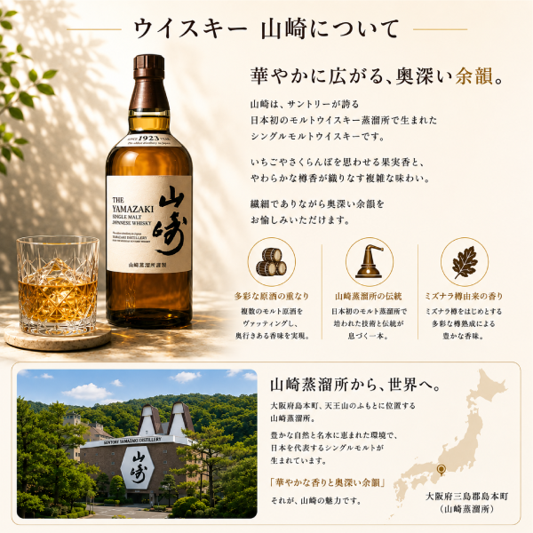 名入れ彫刻】 高級桐箱ギフトセット｜山崎ウイスキー ロックグラス 丸