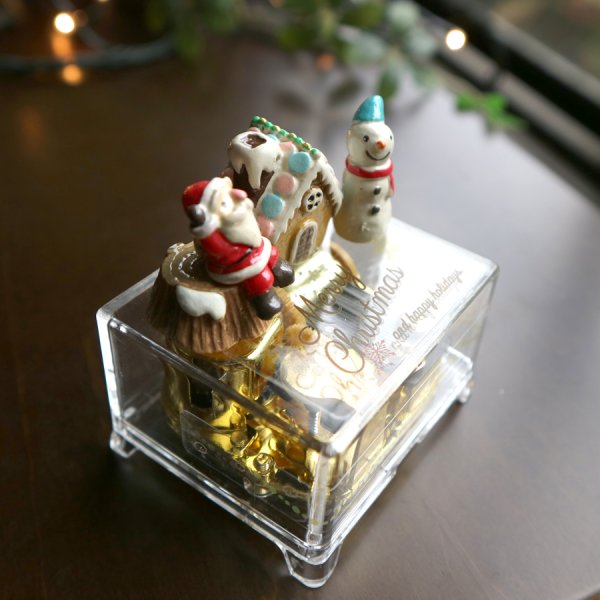 GMS03327 クリスマス かわいい サンタクロース サンタさん オルゴール
