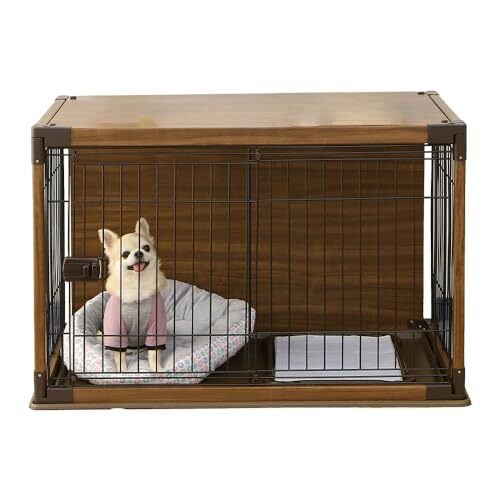 新品未開封！インテリアウッディサークル P-JWS-960　ブラウン 犬 ケージ おしゃれ サークル インテリアウッディサークル ダーク