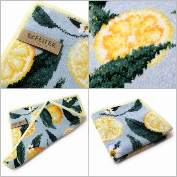 FEILER フェイラー ハンカチ タオル Lemon and Leavs レモン フルーツ