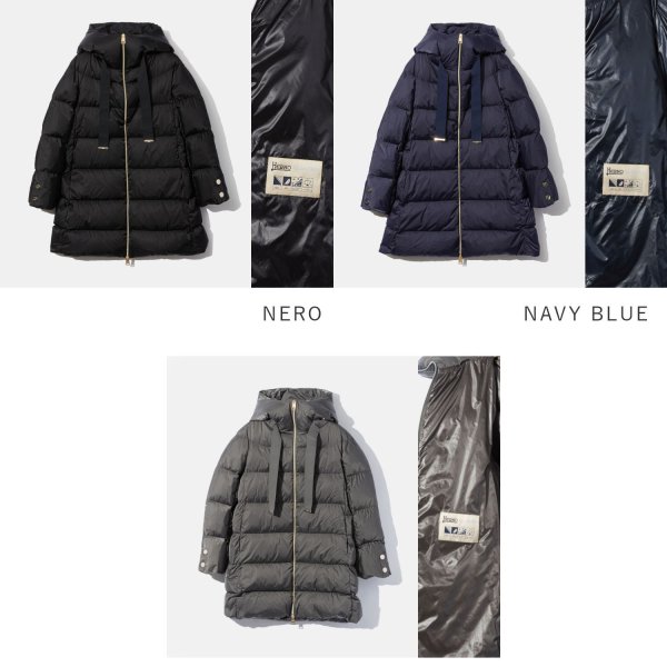 HERNO 2way ダウンコート Aライン ブラウン HERNO 2way ダウンコート A