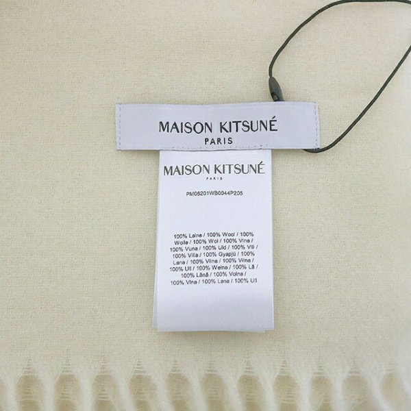 メゾンキツネ MAISON KITSUNE FOX HEAD SCARF マフラー ストール