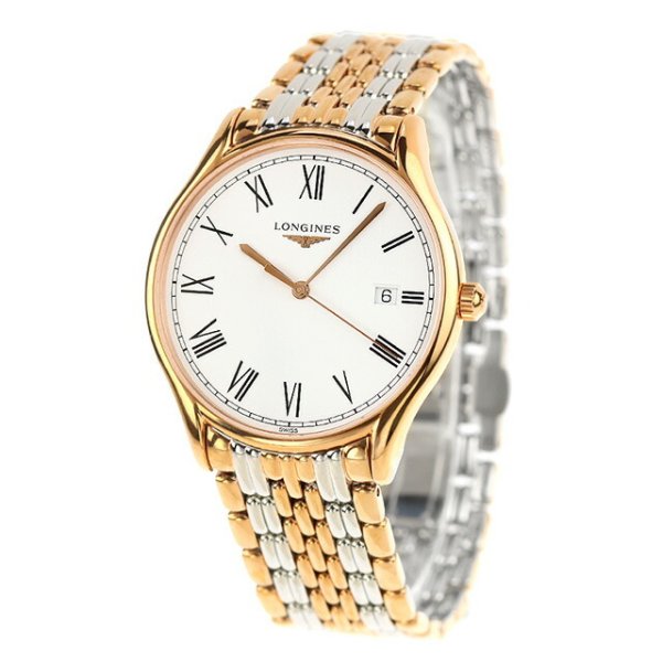 ロンジン リール クォーツ 電池式 腕時計 ブランド メンズ LONGINES L4 