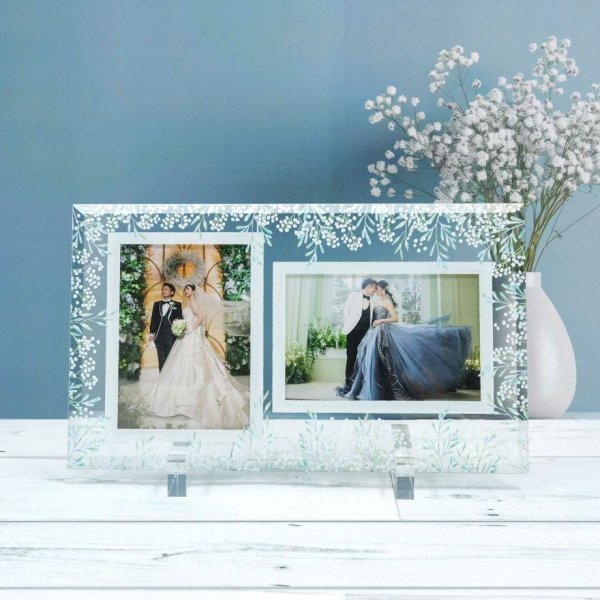 クリアフレーム】記念日フレーム☆結婚式☆両家贈呈品☆両家プレゼント