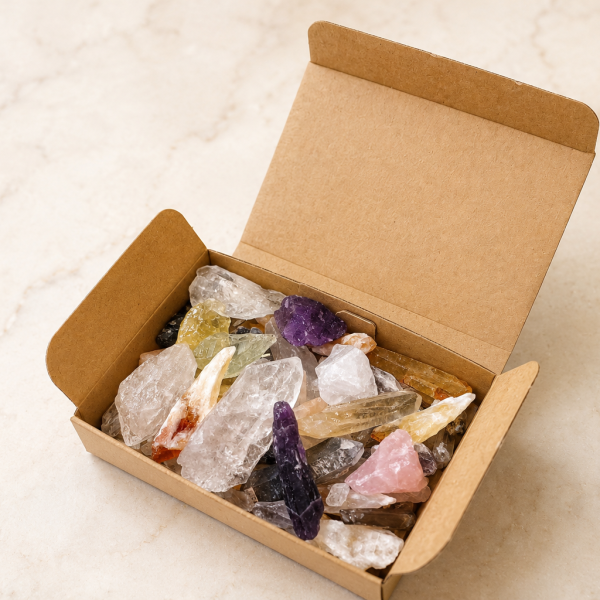 ロマンが届くクリスタル鉱山BOX】 クリスタル 詰め合わせ 水晶 ローズ
