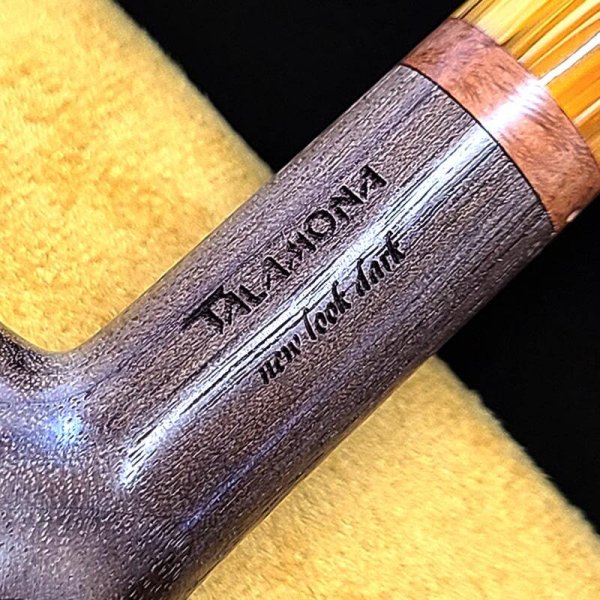一点物 TALAMONA パイプ ウォールナット 天然木 イエロー マーブル 