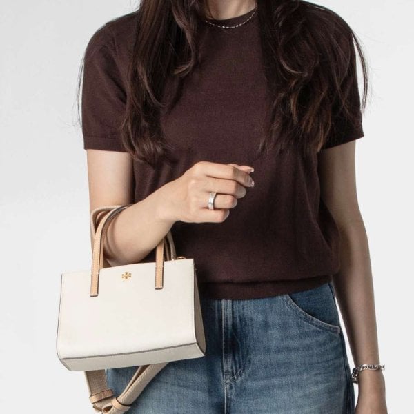 トリーバーチ TORY BURCH Blake Color Block Pebble Small Tote 