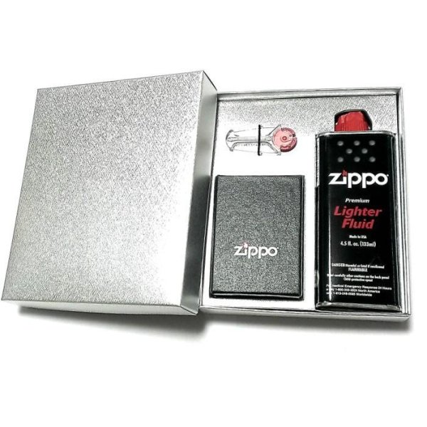 ZIPPO ギフトセット アーマー ジッポ ライター 鏡面プラチナシルバー 