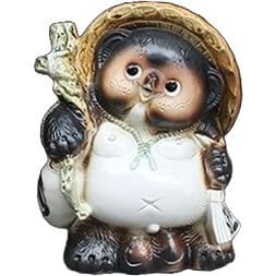 信楽焼 たぬき 置物 高さ30cm 陶器 縁起物 10号ひねり狸(オス) ta-0146