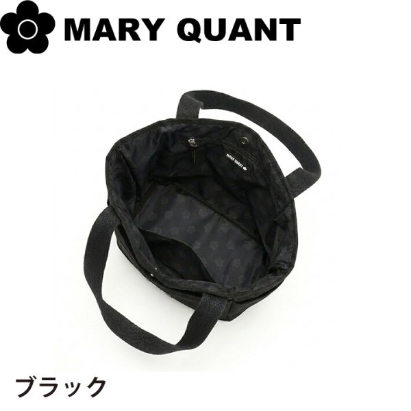 MARY QUANT 花モチーフ トートバッグ ブラック マリークワント マリクワ バッグ トート トートバッグ デイジー 花柄
