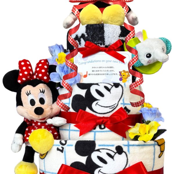 おむつケーキ 出産祝い ディズニー ミッキー ミニー 男の子 人気