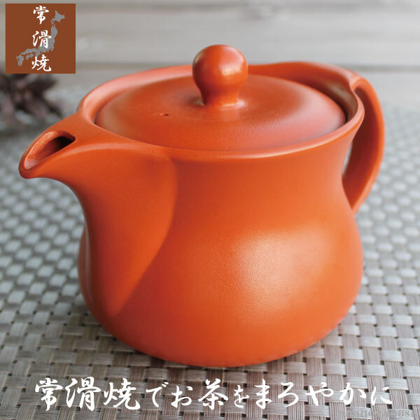 急須 おしゃれ 日本製 お茶が美味しくなる 常滑焼 きゅうす 高級 赤い